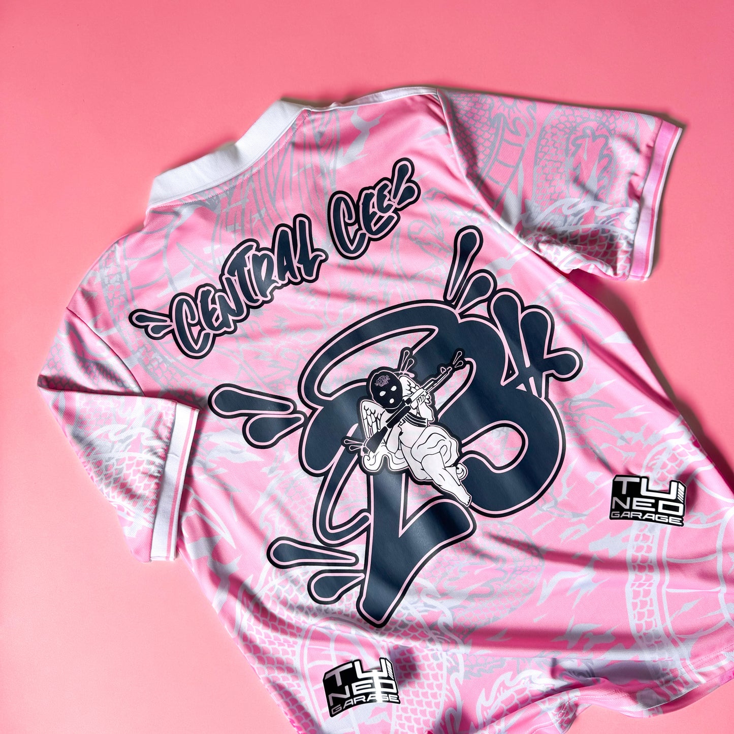 POLO REAL MADRID DRAGON ROSE PERSONNALISÉ ANGELS