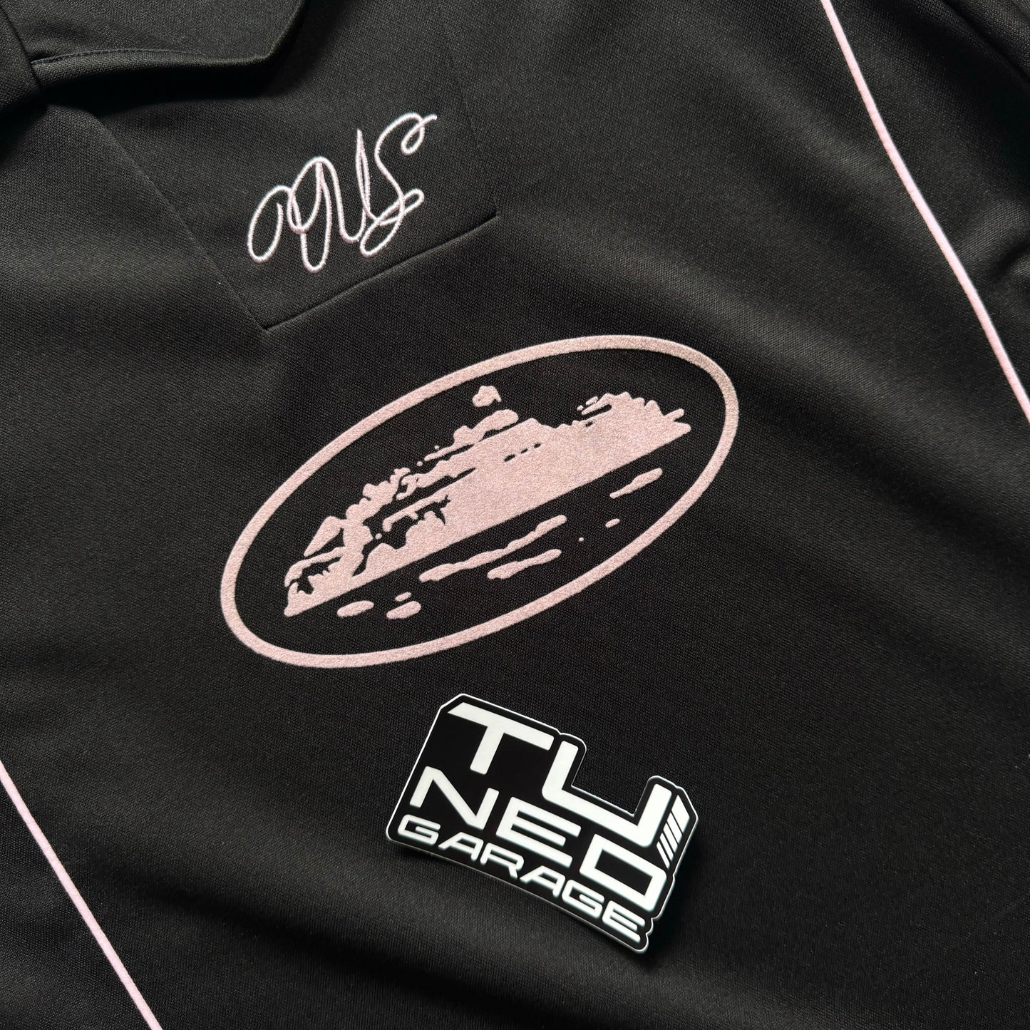 MAILLOT DE FOOTBALL CORTEIZ TALISMO NOIR/ROSE CUSTOM ANGELS TUNEDGARAGEWORLD