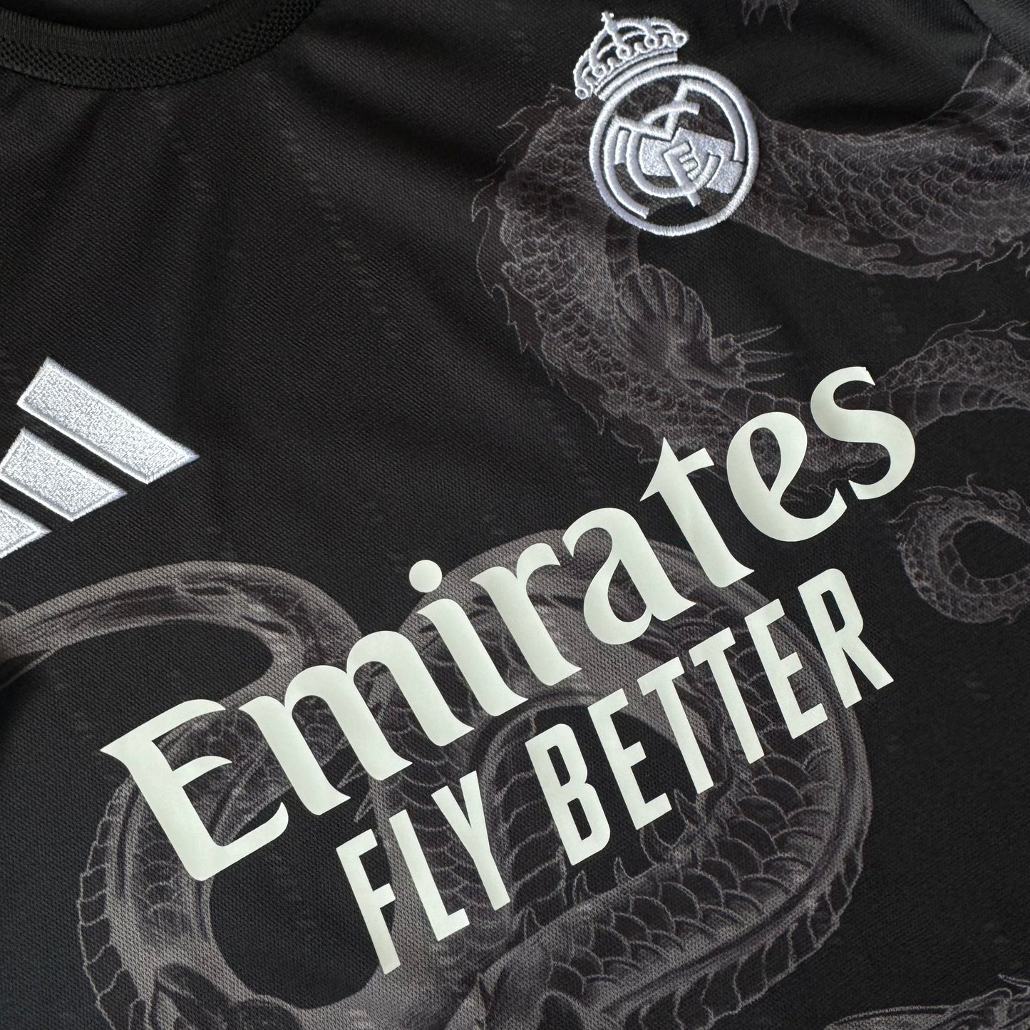 REAL MADRID SMOKE DRAGON BLACK JERSEY