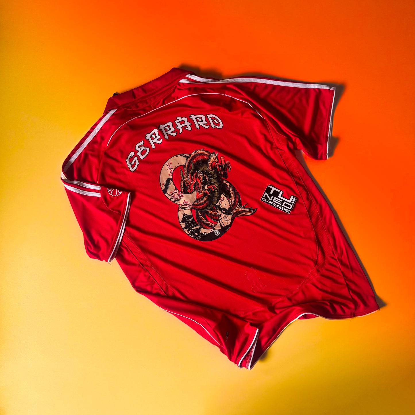 RETRO LIVERPOOL 2007/08 CUSTOM DRAGON 10
