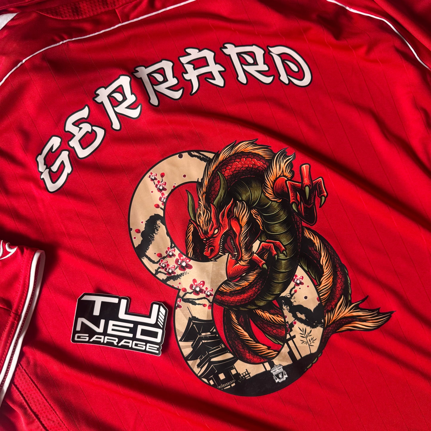 RETRO LIVERPOOL 2007/08 CUSTOM DRAGON 10