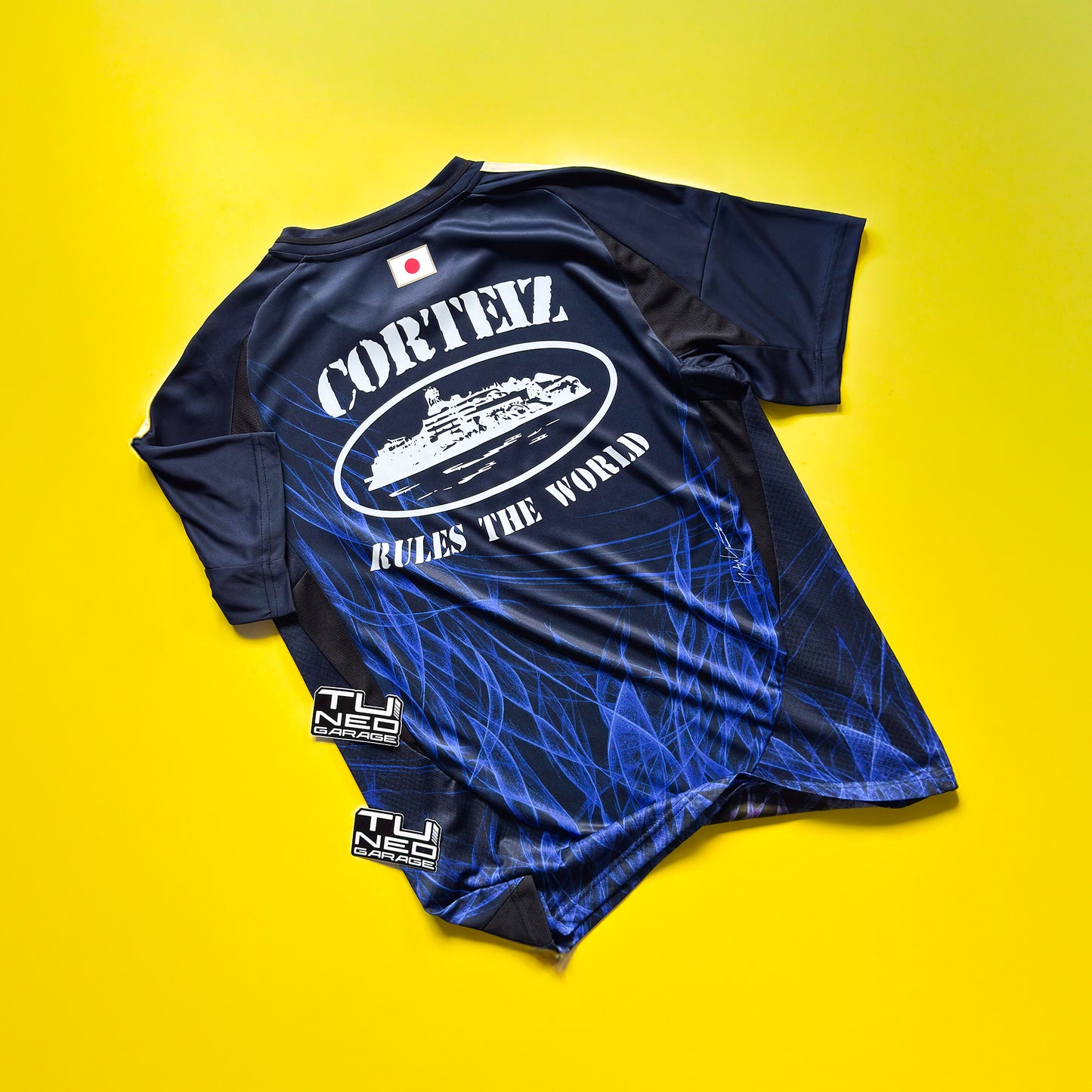 JAPAN Y-3 HOME JERSEY 2024/25 BLUE CUSTOMIZED CORTEIZ LOGO