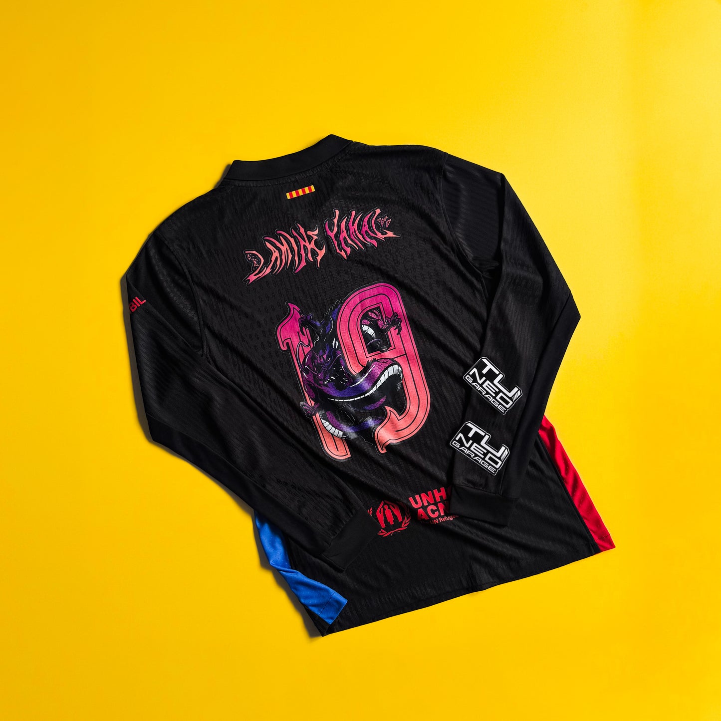 BARCELONA AWAY 2024/25 AUTENTHIC VERSION LONG SLEEVE CUSTOM LIORA DRAGON