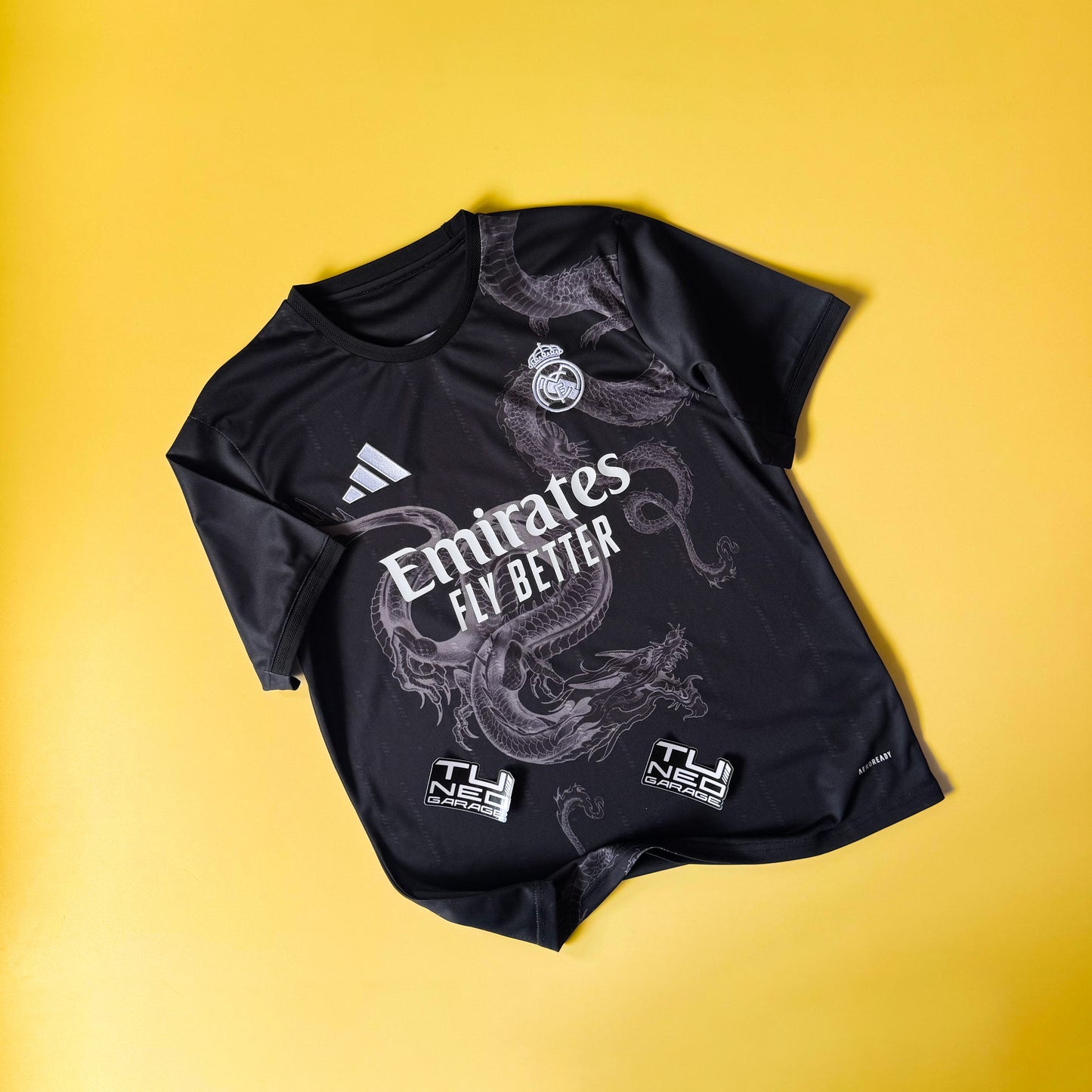 REAL MADRID SMOKE DRAGON BLACK JERSEY