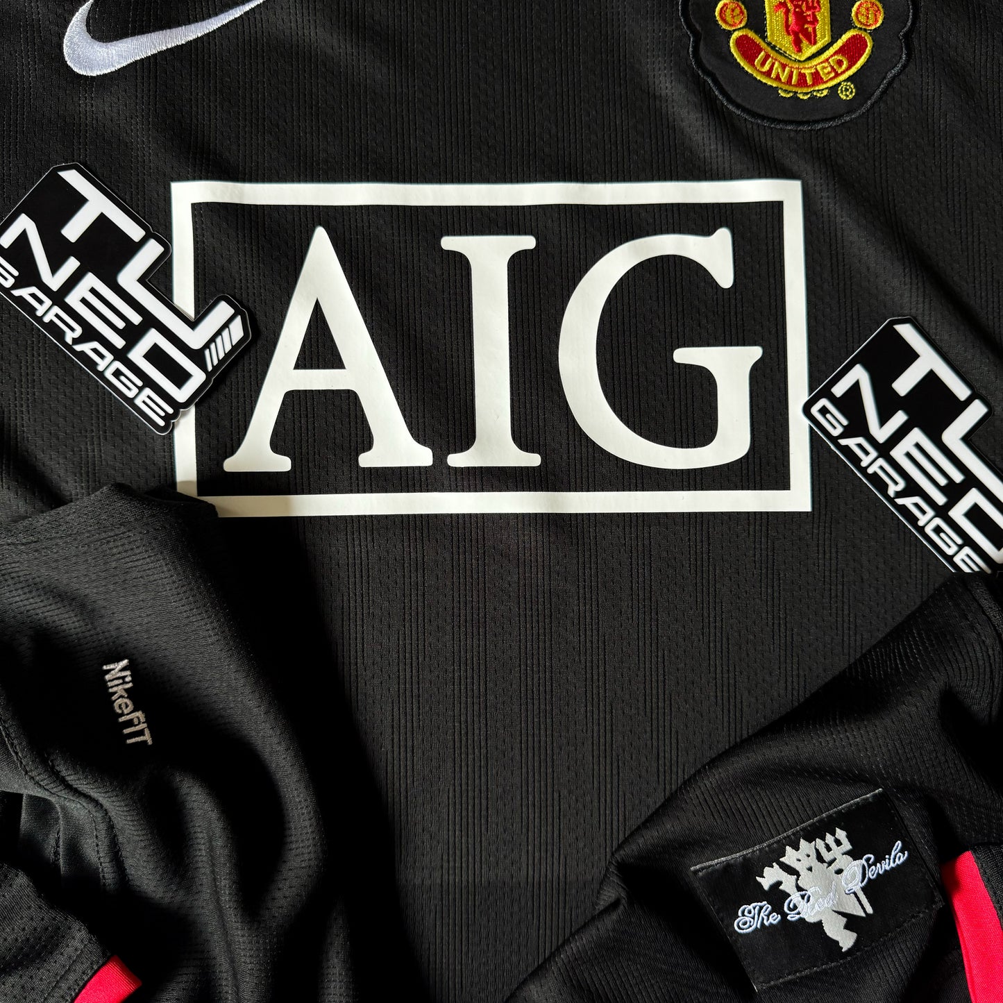 Maillot rétro à manches longues Manchester United extérieur 2007/08