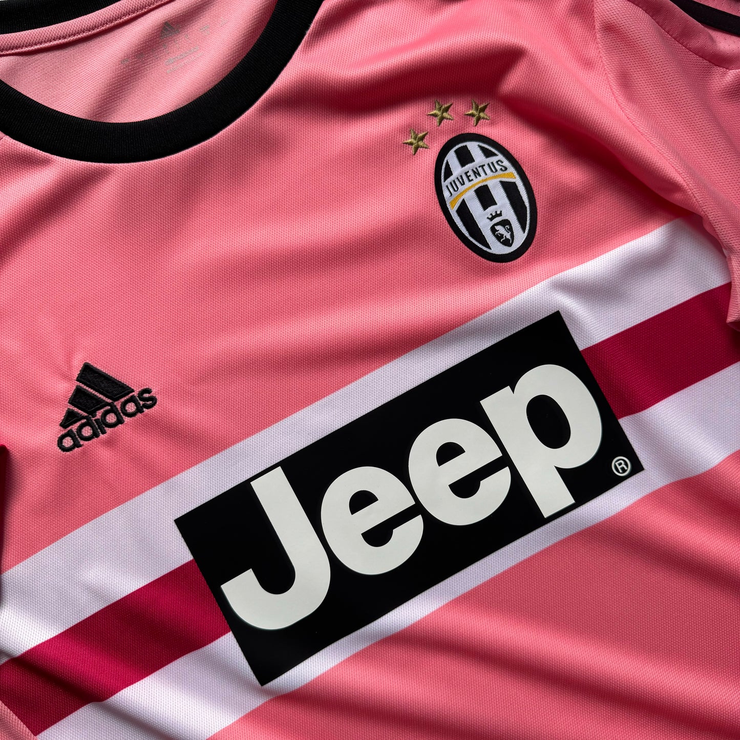 Maillot rétro extérieur Juventus 2015/16 rose à manches longues