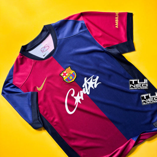 FC BARCELONA HOME JERSEY 2024/25 CUSTOMIZED CORTEIZ LOGO