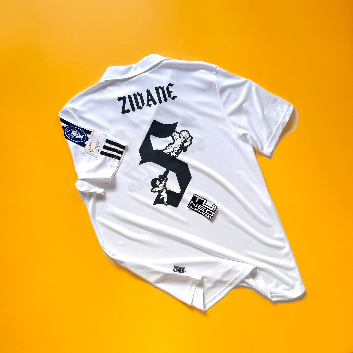 RETRO REAL MADRID 2003/04 HOME JERSEY WHITE + PATCHES CUSTOM ANGELS