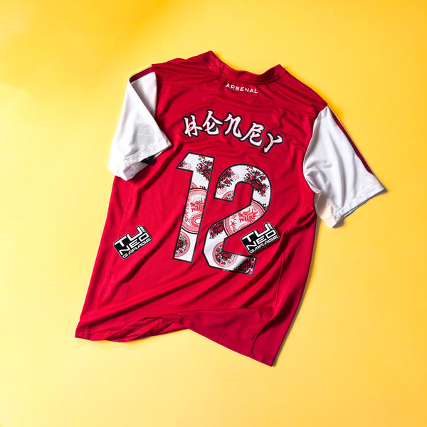 ARSENAL RETRO HOME JERSEY 2011/12 CUSTOM DRAGON REIGN