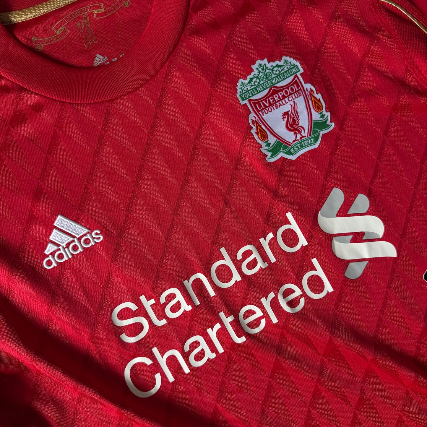 RETRO LIVERPOOL HOME JERSEY 2011/12 CUSTOM FLAME DRAGON
