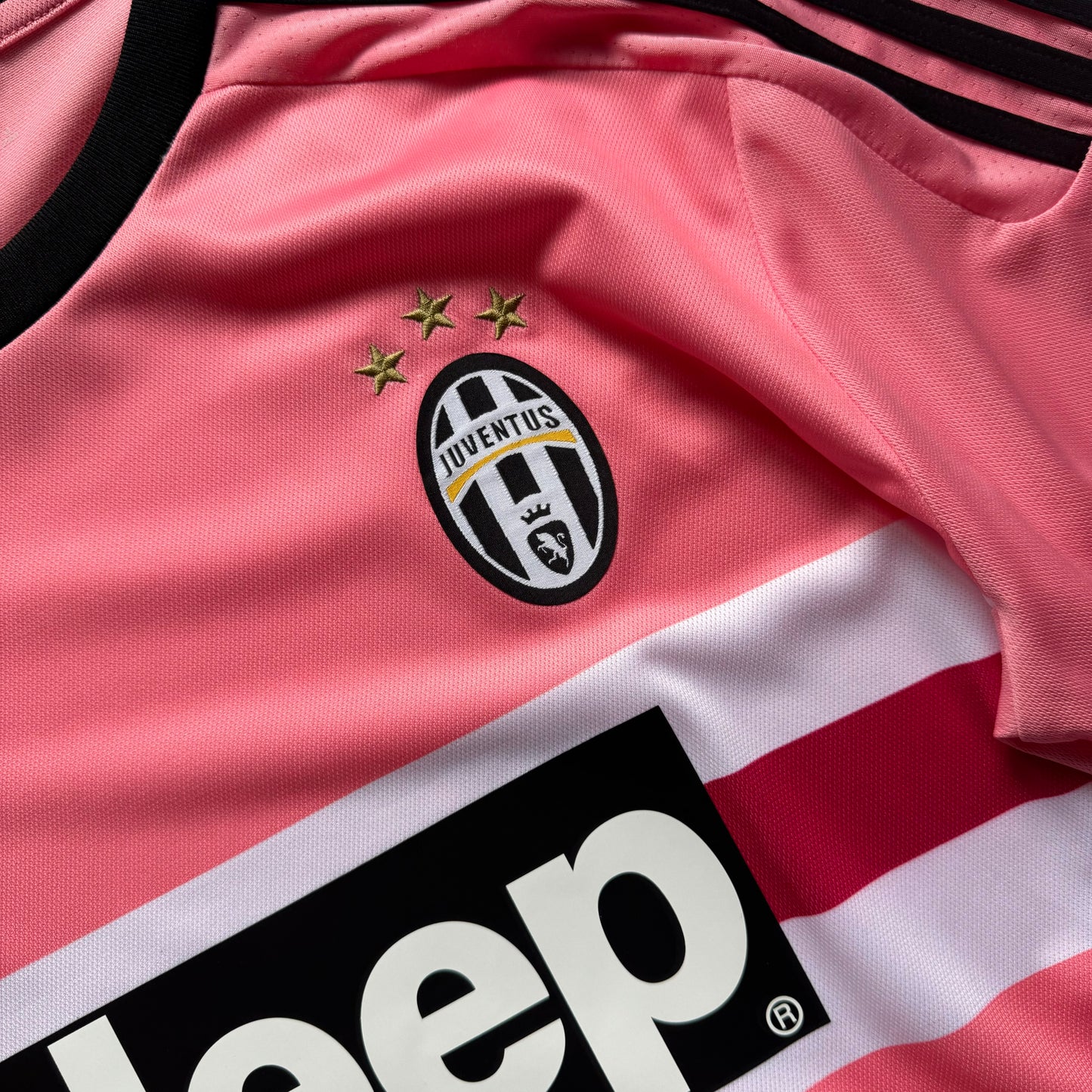 Maillot rétro extérieur Juventus 2015/16 rose à manches longues