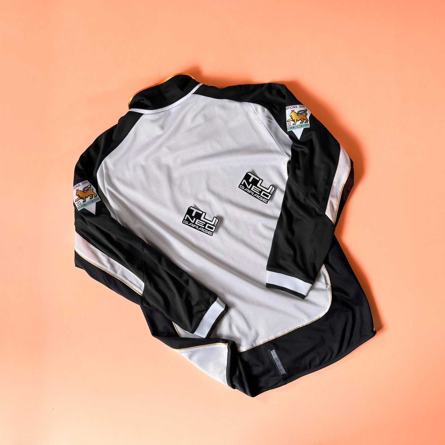MAILLOT RÉTRO MANCHESTER UNITED DOUBLE FACE MANCHES LONGUES + ÉCUNISSES