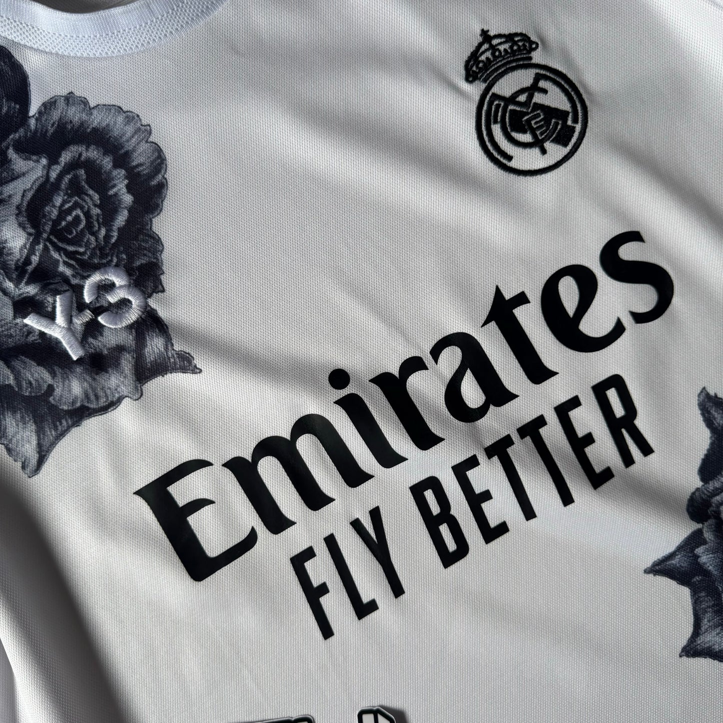 REAL MADRID Y-3 WHITE FLOWERS JERSEY