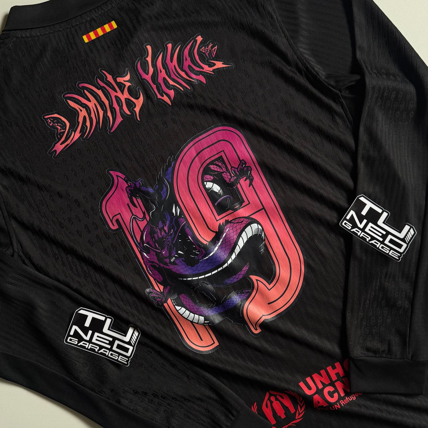 BARCELONA AWAY 2024/25 AUTENTHIC VERSION LONG SLEEVE CUSTOM LIORA DRAGON