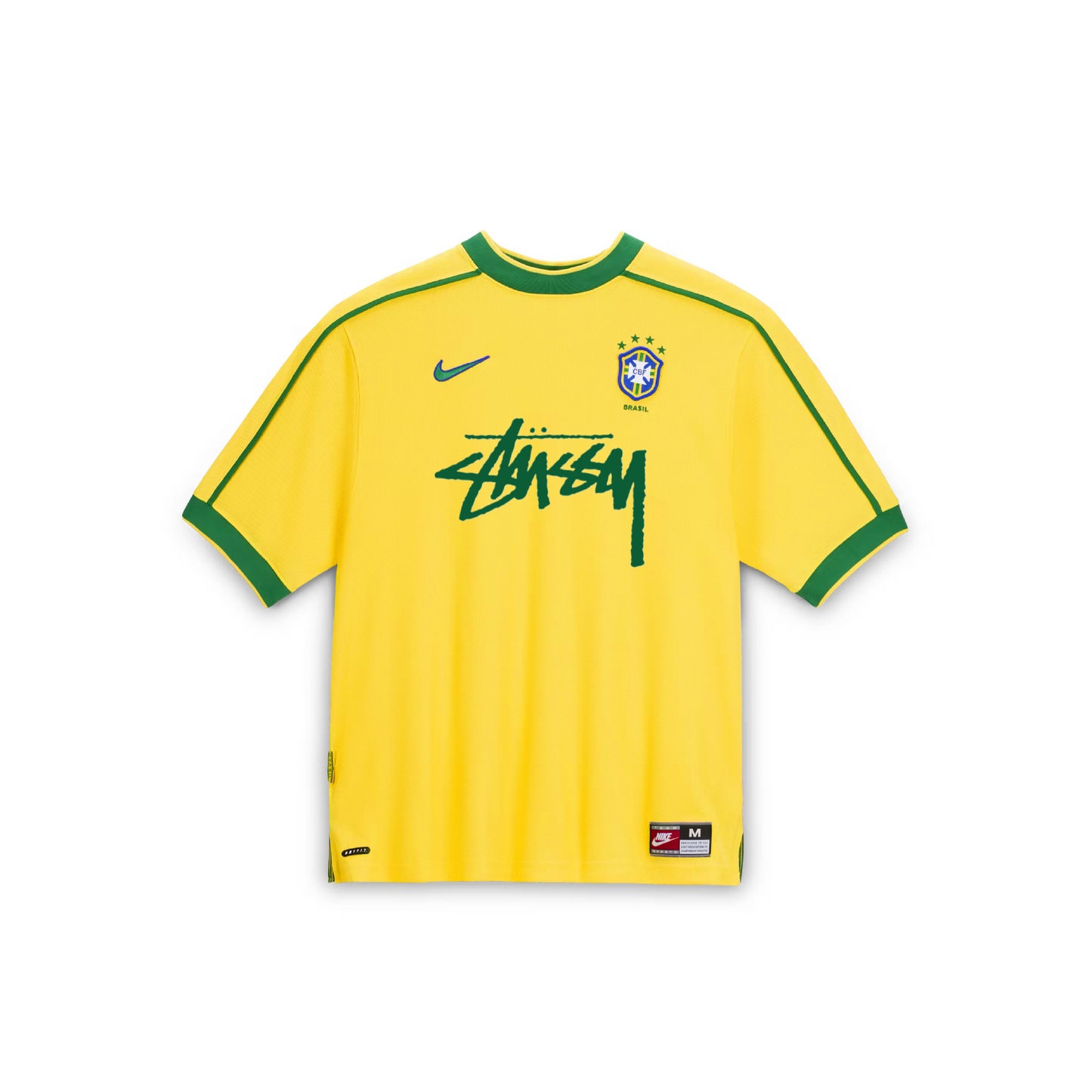 BRAZIL 98 YELLOW STSSY JERSEY