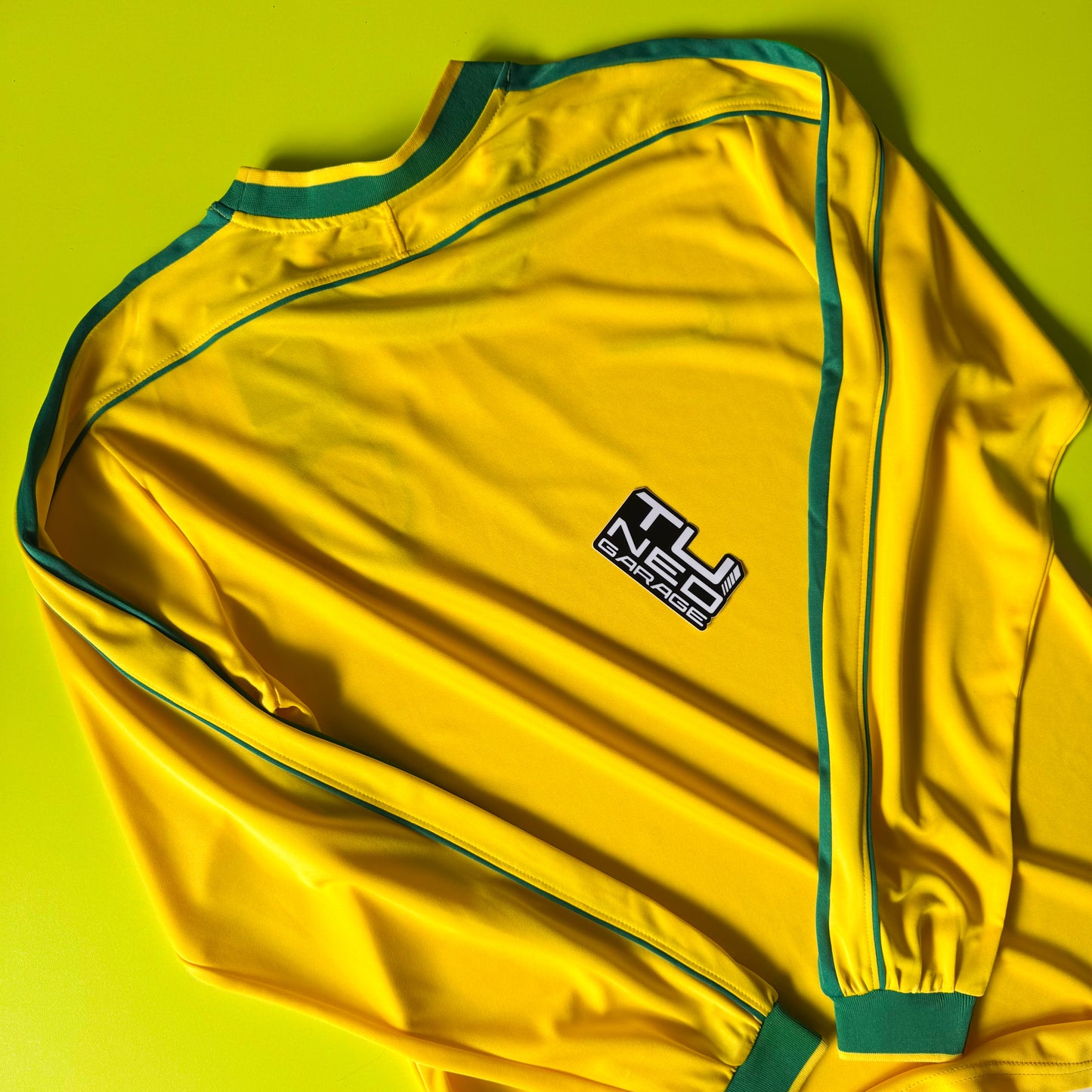 BRAZIL 98 YELLOW STSSY LONG SLEEVE JERSEY