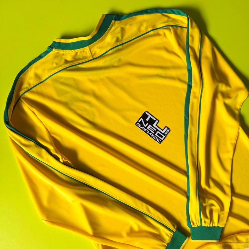 BRAZIL 98 YELLOW STSSY LONG SLEEVE JERSEY