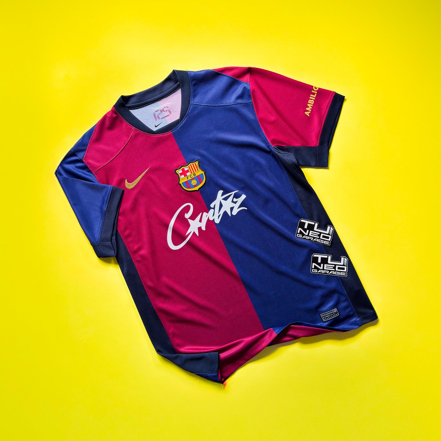 FC BARCELONA HOME JERSEY 2024/25 CUSTOMIZED CORTEIZ LOGO