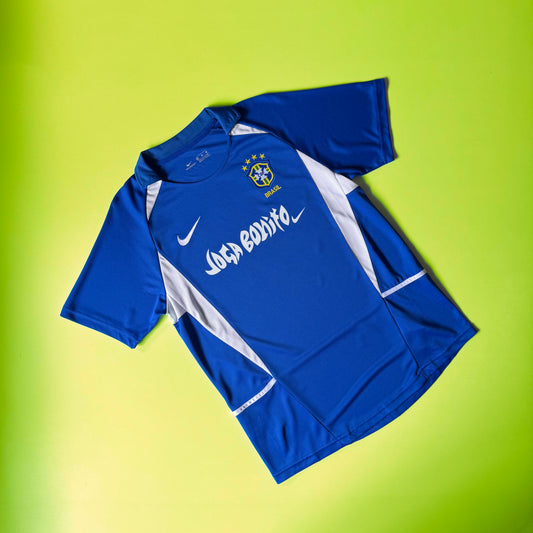 MAILLOT BRÉSIL JOGA BONITO 2002 RÉTRO BLEU