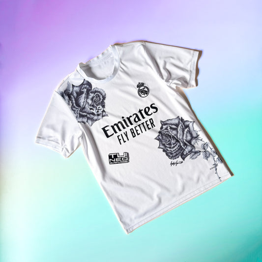 REAL MADRID Y-3 WHITE FLOWERS JERSEY
