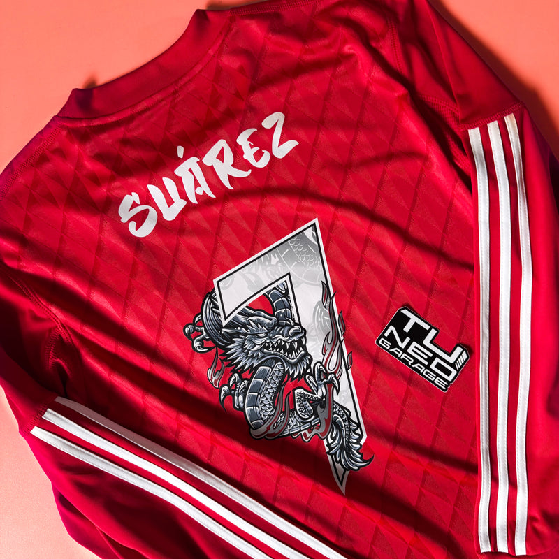 RETRO LIVERPOOL HOME JERSEY 2011/12 CUSTOM FLAME DRAGON