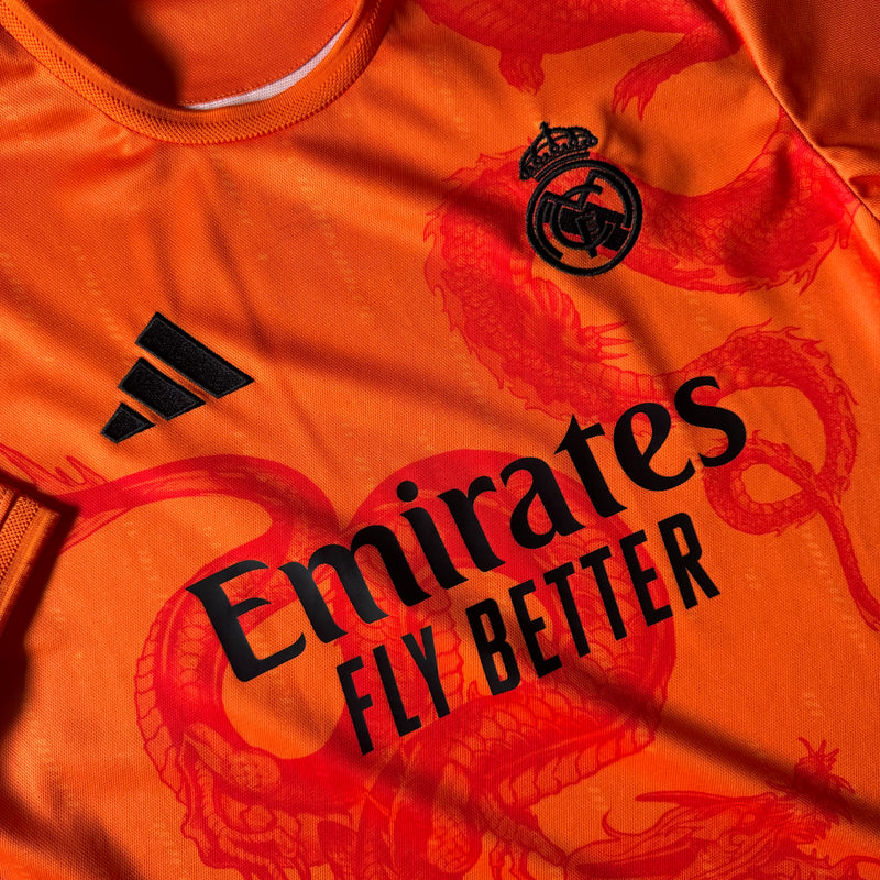 REAL MADRID SMOKE DRAGON ORANGE JERSEY