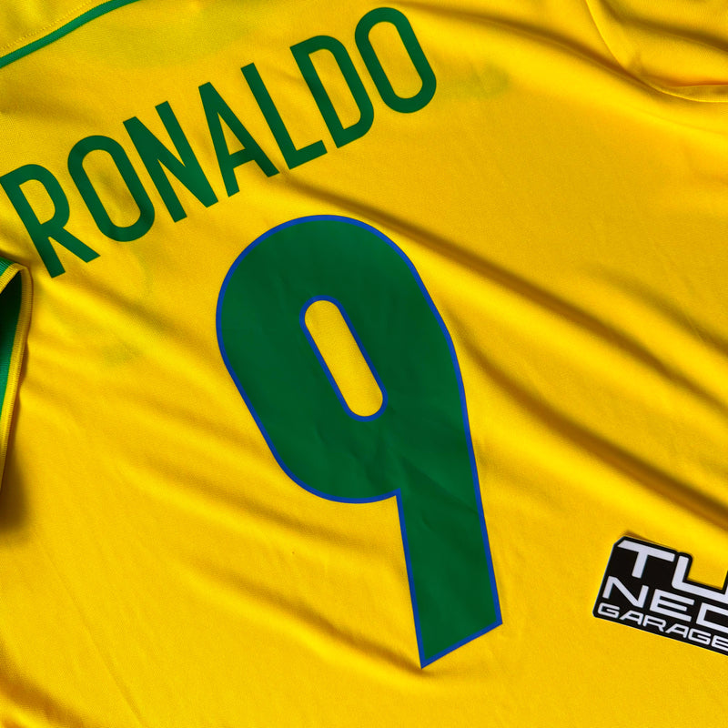 RETRO BRASIL 98 YELLOW JERSEY RONALDO 9