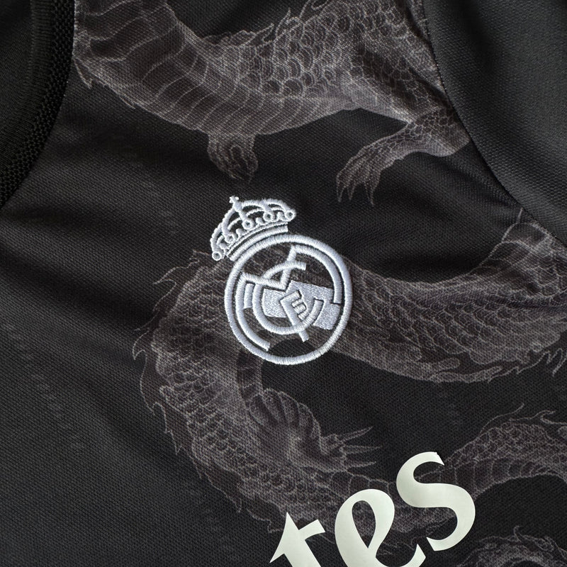 REAL MADRID SMOKE DRAGON BLACK JERSEY