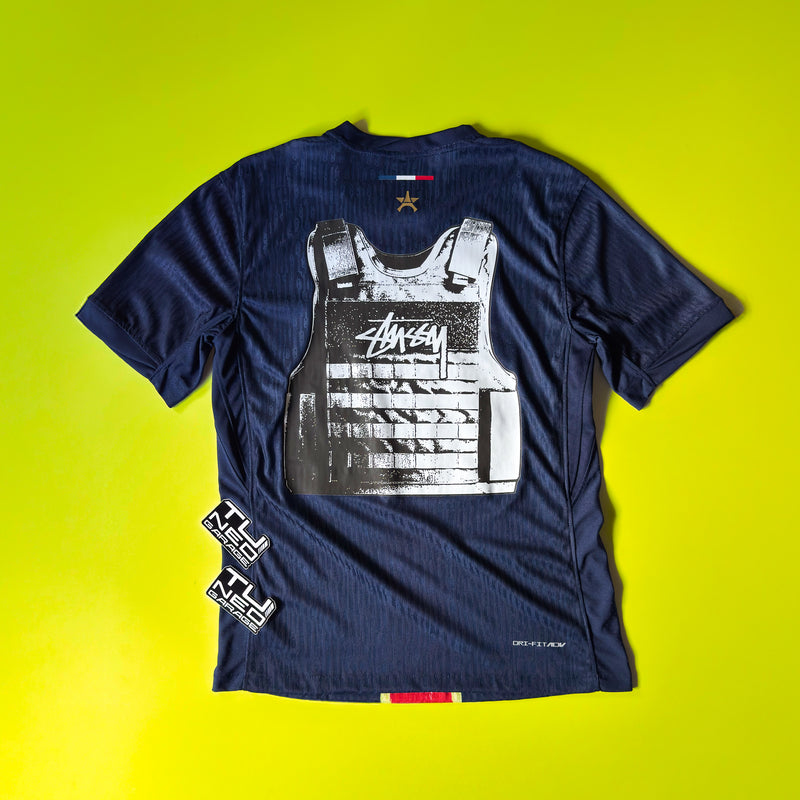 PSG HOME JERSEY 2024/25 BLUE CUSTOMIZED STSSY BULLETPROOF VEST