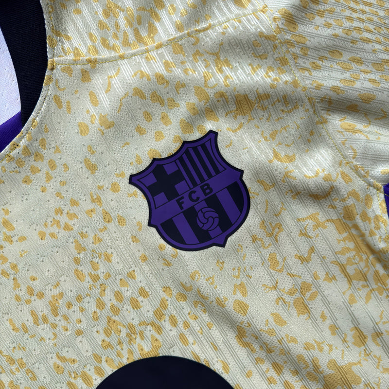 FC BARCELONA AWAY KIT 2025/26 CUSTOMIZED CORTEIZ LOGO  DRI FIT ADV