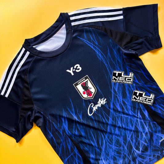 JAPAN Y-3 HOME JERSEY 2024/25 BLUE CUSTOMIZED CORTEIZ LOGO