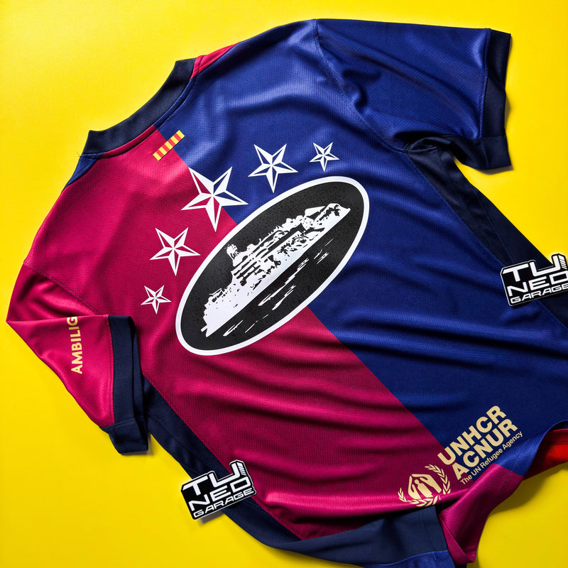 FC BARCELONA HOME JERSEY 2024/25 CUSTOMIZED CORTEIZ LOGO