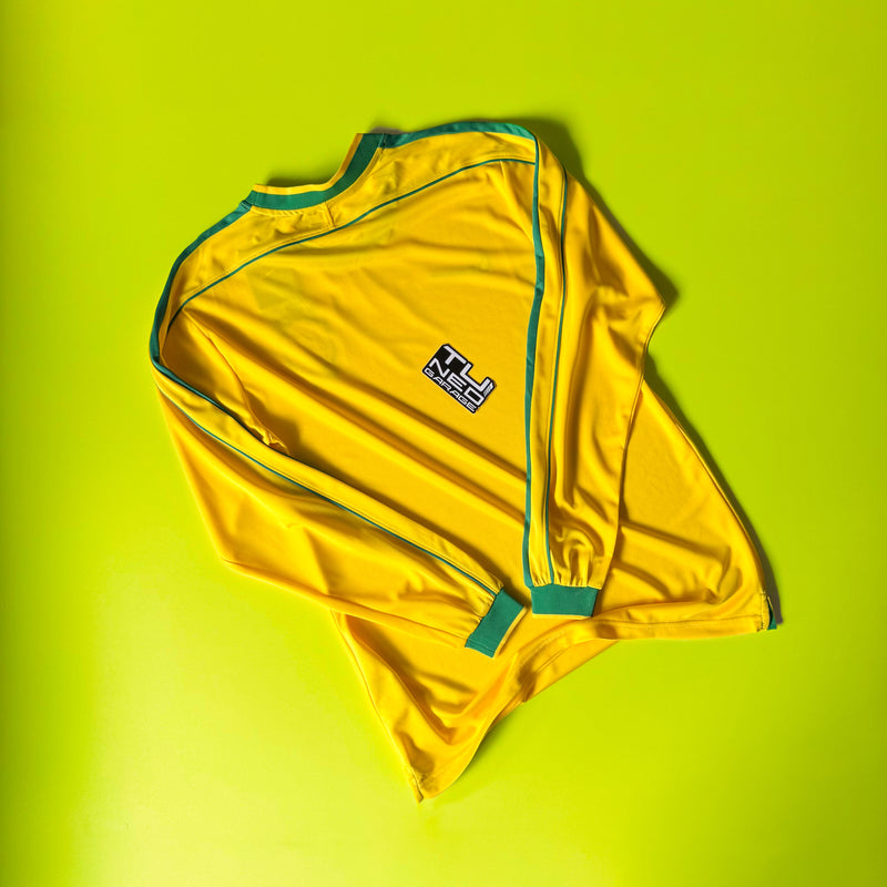 BRAZIL 98 YELLOW STSSY LONG SLEEVE JERSEY