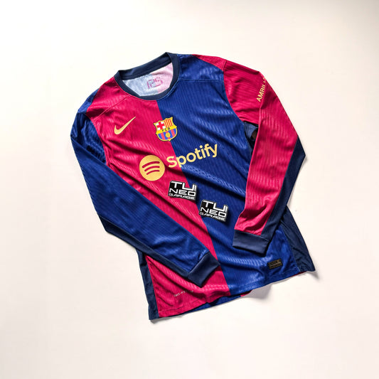 FC BARCELONA HOME KIT 2024/25 LONG SLEEVE AUTHENTIC