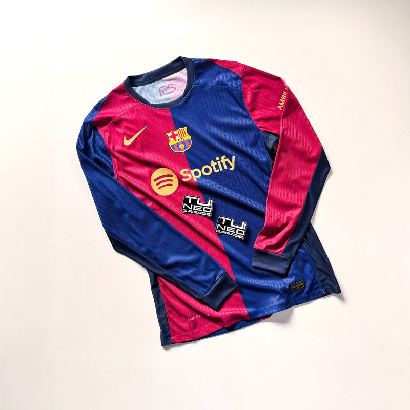 FC BARCELONA HOME KIT 2024/25 LONG SLEEVE AUTHENTIC CUSTOM LIORA DRAGON