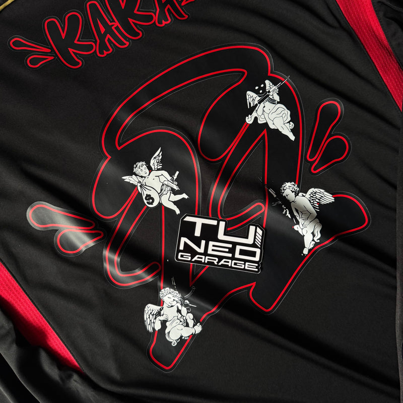 SYNA x AC MILAN (MAILLOT RÉTRO THIRD 2007/08 NOIR MANCHES LONGUES) CUSTOM ANGELS
