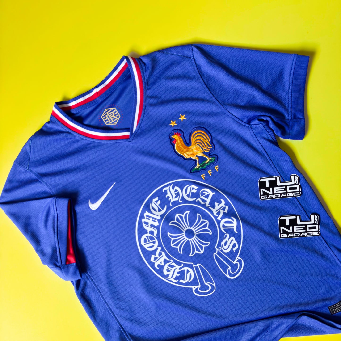 FRANCE HOME JERSEY 2024/25 CUSTOMIZED CHROME HEARTS
