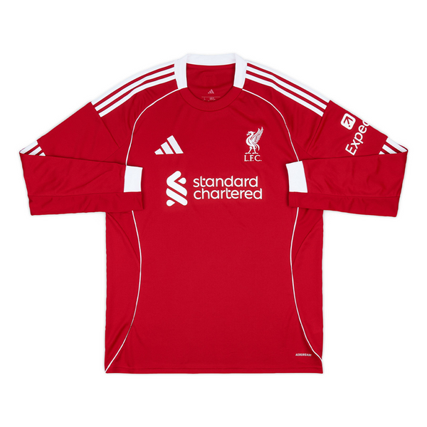 LIVERPOOL HOME JERSEY 2025/26 RED LONG SLEEVE