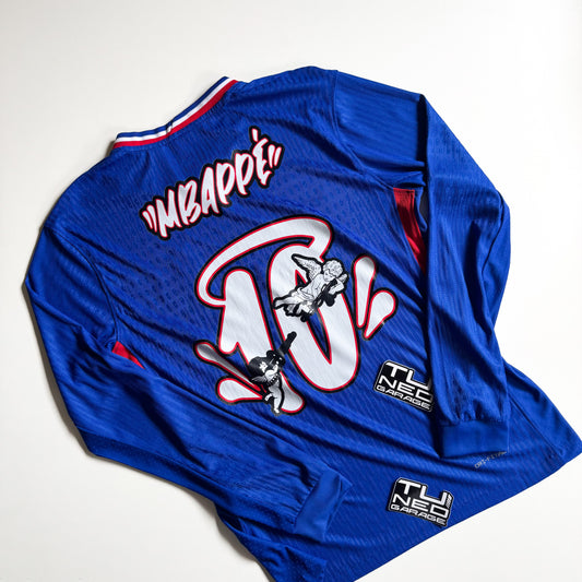 FRANCE HOME JERSEY 2024/25 LONG SLEEVE AUTHENTIC VERSION CUSTOM ANGELS