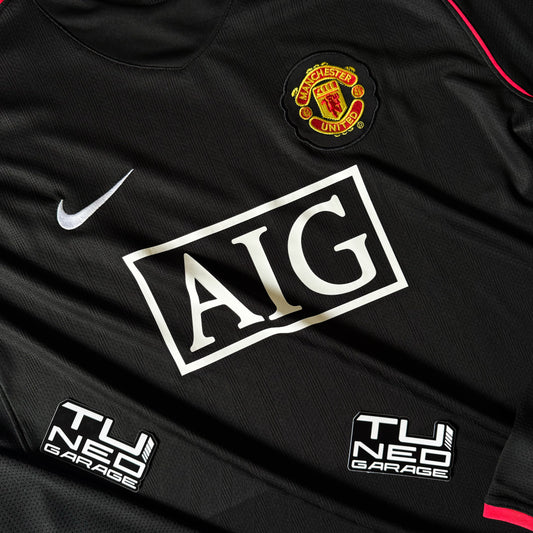 Maillot rétro à manches longues Manchester United extérieur 2007/08