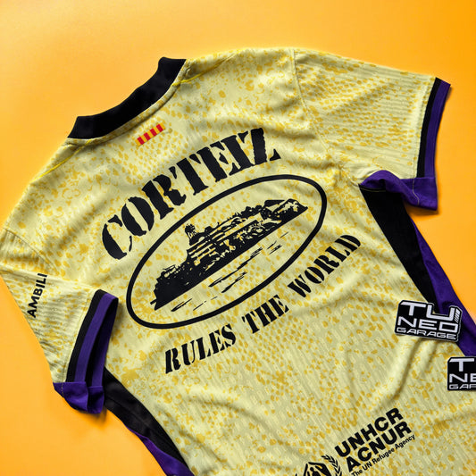 FC BARCELONA AWAY KIT 2025/26 CUSTOMIZED CORTEIZ LOGO  DRI FIT ADV