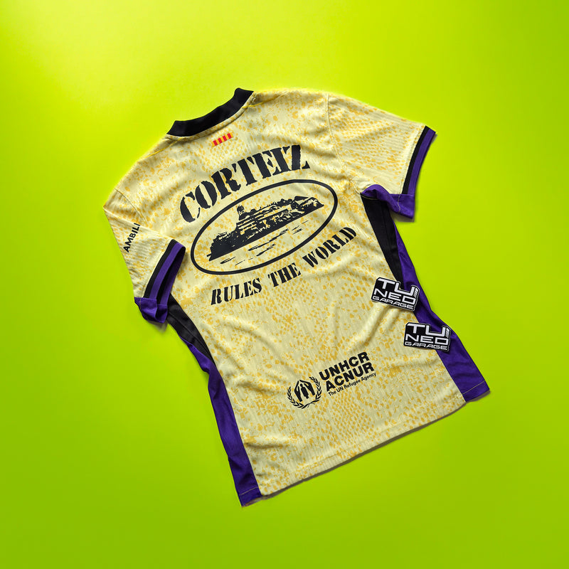 FC BARCELONA AWAY KIT 2025/26 CUSTOMIZED CORTEIZ LOGO  DRI FIT ADV