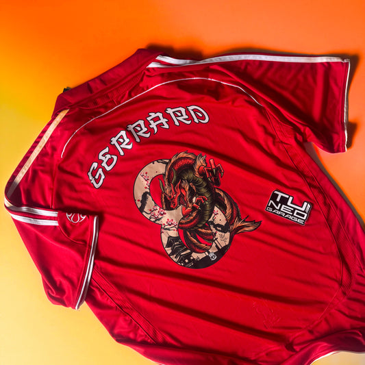 RETRO LIVERPOOL 2007/08 CUSTOM DRAGON 10
