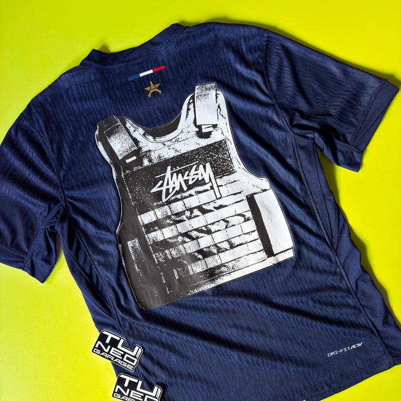 PSG HOME JERSEY 2024/25 BLUE CUSTOMIZED STSSY BULLETPROOF VEST